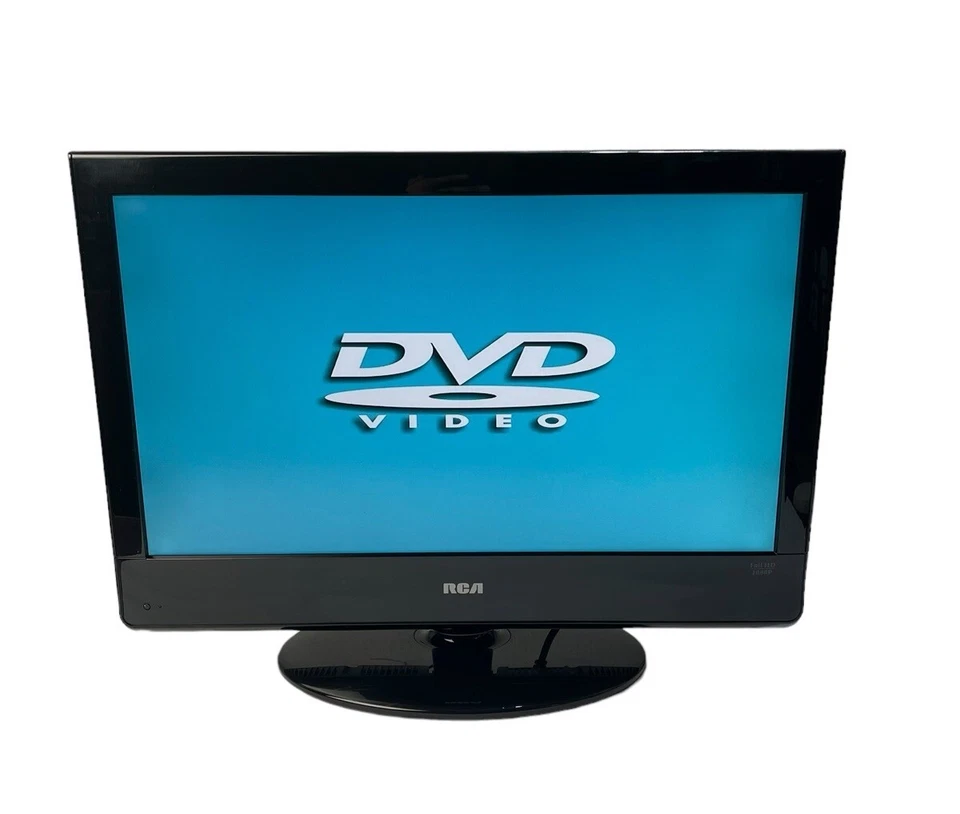 RCA 22” LCD Full HDTV DVD Combo w Stand & Power Cord NO REMOTE TESTED WORKS - Image 4 of 4