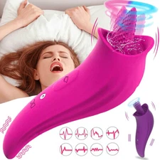 Clit Licking Vibrator Tongue Oral Massager G Spot Dildo Adult Sex Toys for Women