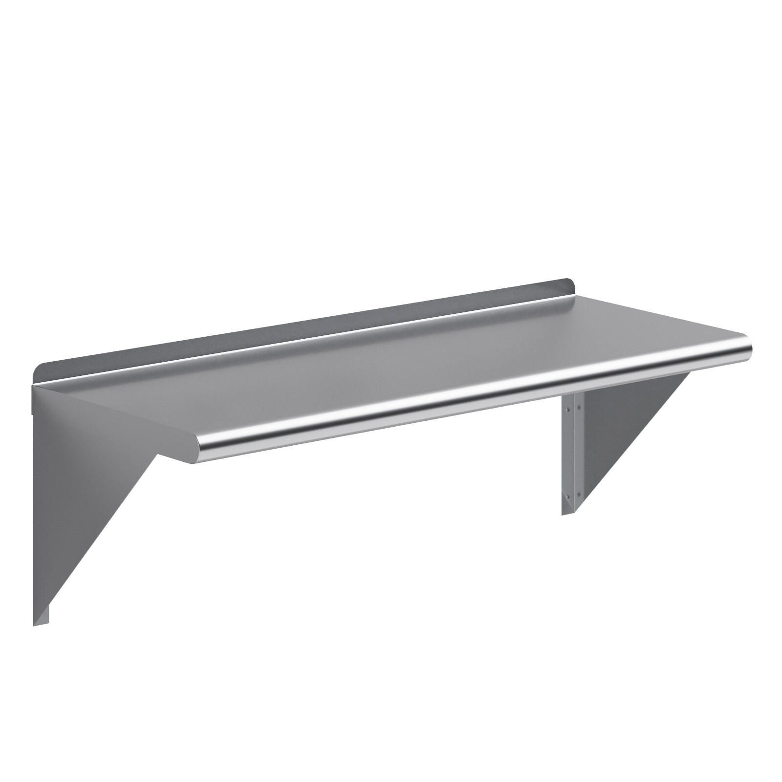 14" x 36" Metal Shelf | NSF Stainless Steel Wall Mount Floating Shelving 14x36
