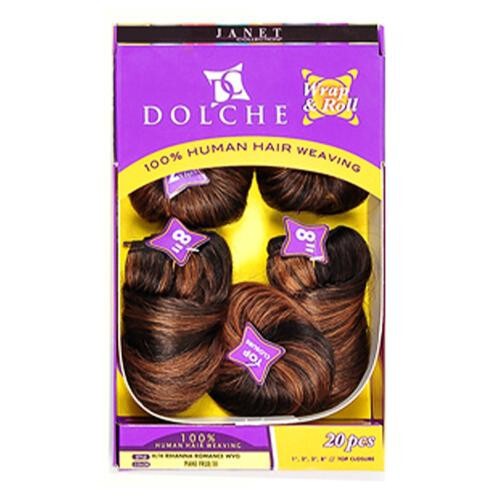 Collection Human Hair Weave Dolche Wrap & Roll Rihanna Romance 20Pcs eBay