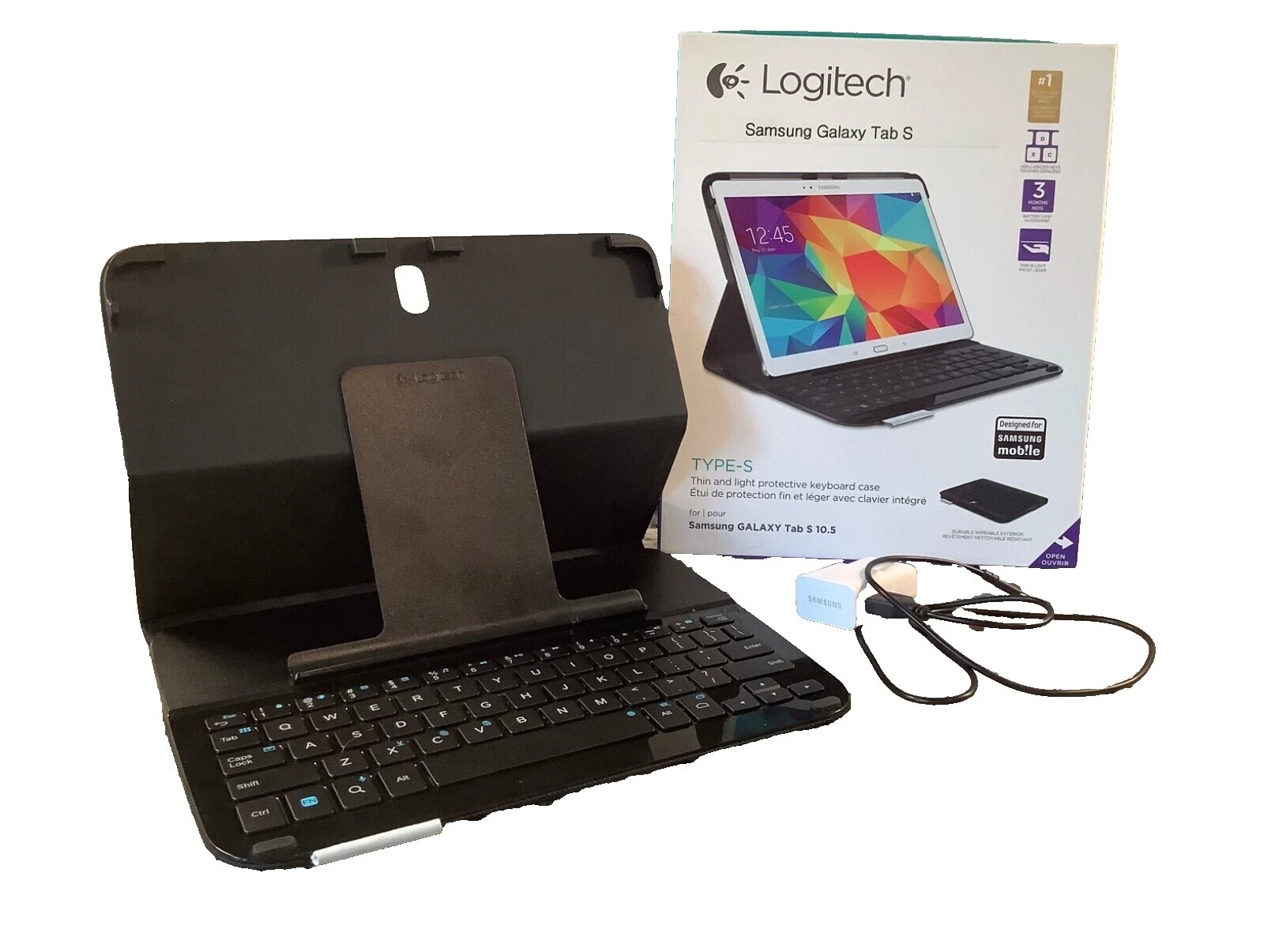 Tablet Samsung Preto e eReader Estojos, capas e Capas com Teclado para Samsung Galaxy Tab S