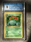 Pokemon 1999 Venusaur Base Set Shadowless 1st Edition 15/102 CGC 9 Mint