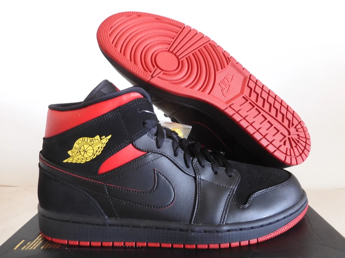 Jordan 1 Mid Last Shot Athletic Sneakers Mens 10.5 Black Leather Lace Up Mid Top Men main image 2