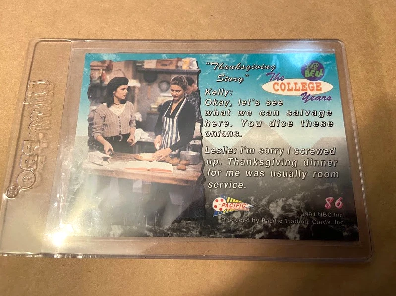Saved By The Bell-Trading Card-College Years-1994-Pacific-Licensed-Mint-#86 - Image 2 of 2