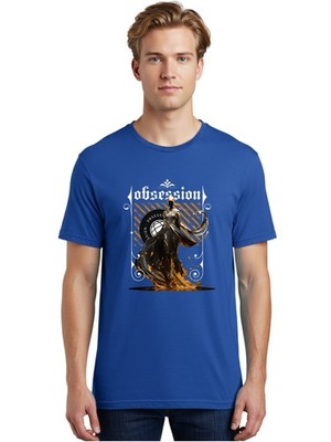 Obsession Mens Graphic Tee,100% Cotton,Casual Summer Wear