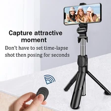 Remote Selfie Stick Tripod Phone Desktop Stand Desk Holder For iPhone/Samsung US