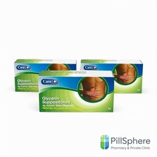 Image of 3 x Care Glycerin Suppositories 4g | Fast Constipation Relief | Adults