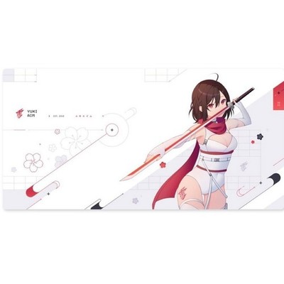 YUKI AIM 2023 DROP 1 KATANA XL Mousepad LIMITED Katana weiß FPS Größe 1000...