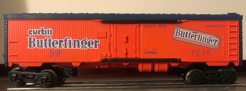 Lionel 6-9858, Curtiss Butterfinger Reefer, orange mit blauem Dach, ca. 1973 | Zustand: Used