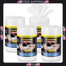 4 Pack Electronic Screen Cleaner Wipes for Computer Laptop Monitor