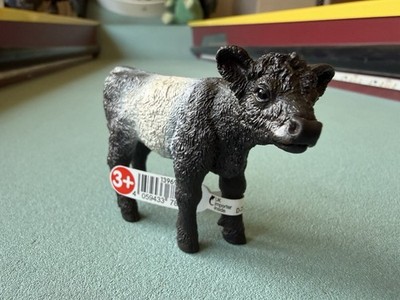 Schleich 13969 Galloway Calf Figure Oreo Baby Cow 2023 Farm Toy Made In Portugal