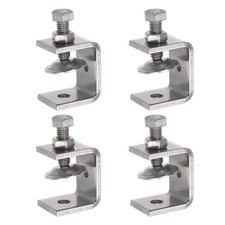 Stainless Steel C Clamp for Woodworking Welding w Wide Jaw Opening (30mm) 4 Pcs