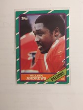 1986 Topps Football Card 363 William Andrews Atlanta Falcons 