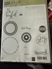 Stampin' Up Merriest Wishes Stamp Set and Coordinating Die Set RETIRED