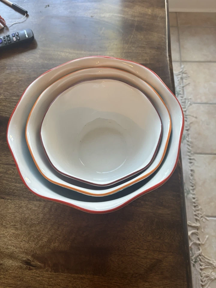 Juego de 3 cuencos anidados florales para mercado de pulgas Pioneer para mujer Foto 3 de 4