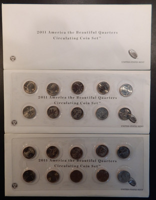 2011 ATB Quarters Circulating Coin Set in OGP - 5P & 5D BU Sealed from U.S. Mint