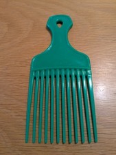 Vintage Hair Lift Comb Plastic Pick Teal Color