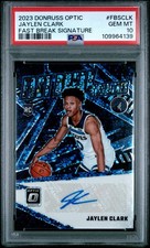 2023-24 Donruss Optic JAYLEN CLARK Fast Break Rookie Disco Auto PSA 10 🔥 POP 5