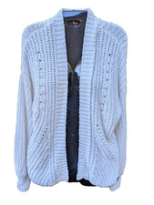 Womens Abercrombie Fitch Oversized Cardigan Sweater Sz S A F Preppy Classic