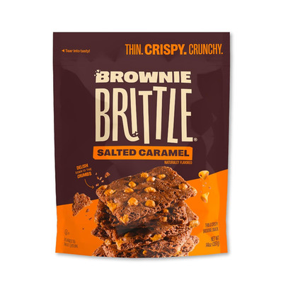 Brownie Brittle   Salted Caramel Thin and Crispy Sweet Snacks