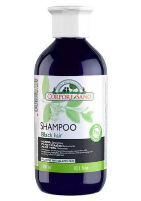 Corpore Sano Henna Shampoo for Black Hair   Natural , Color Safe 300ml