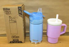 Toddler Straw Cup Bundle Nuby Stainless Bottle Infantino Sippy Cup