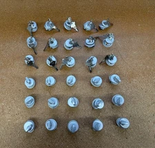 Lot of 15 keyed mortise lock cylinders and 15 thumbturns BAVW