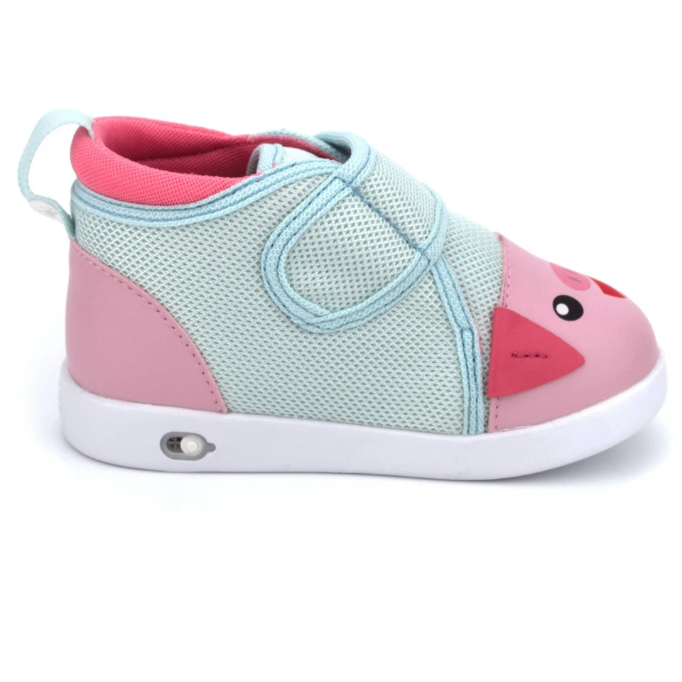 Zapatos para niños pequeños ikiki Lindos Cerdo Chirriantes V2 | Rosa/Azul Foto 2 de 4