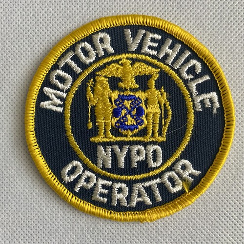 NYPD Kraftfahrzeugbetreiber Aufnäher Patch gesticktes Abzeichen 8 cm unbenutzt New York