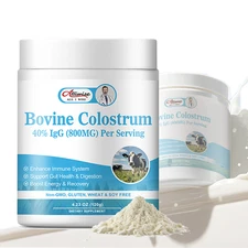 Bovine Colostrum Powder with 40% IgG Highly Concentrated Pure Bovine 4.23 OZ
