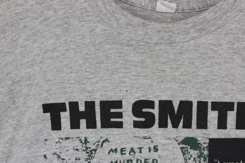 Vintage The Smiths T-Shirt Mens Size M Grey 80s Single Stitch Meat Is Murder - Picture 3 of 15