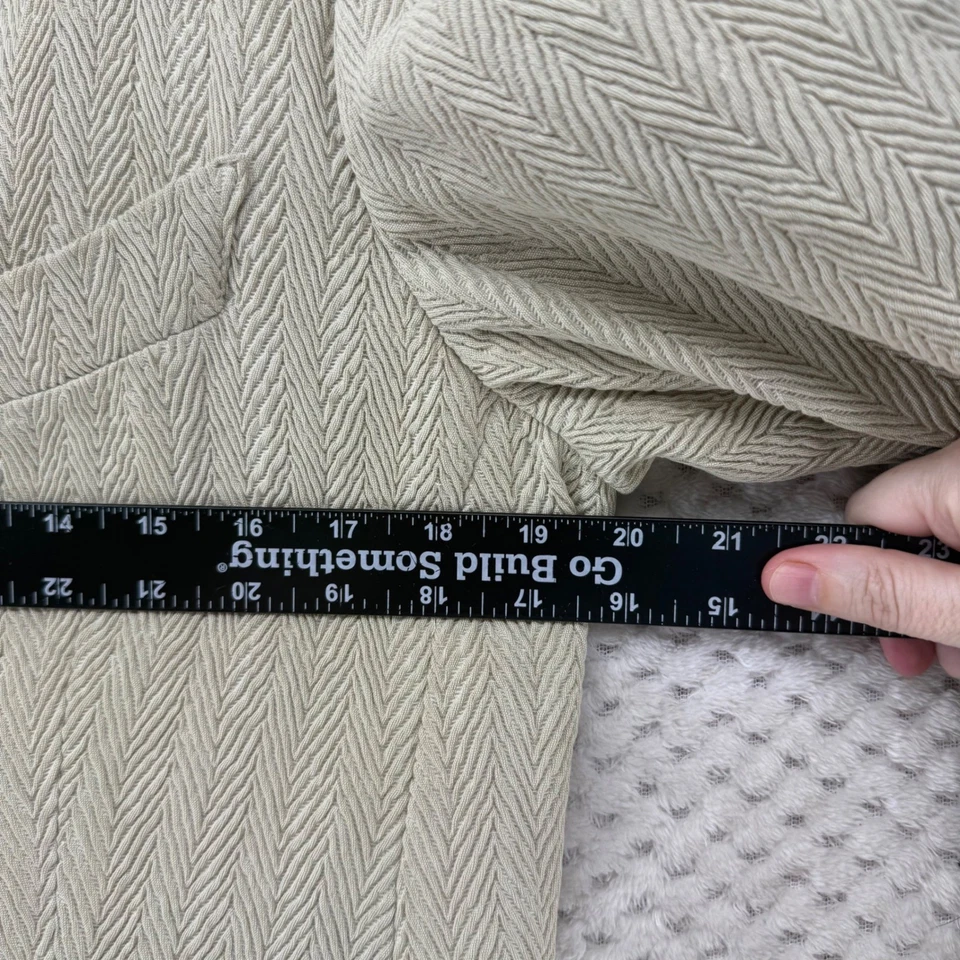 Винтажный блейзер Giorgio Armani Le Collezioni бежевый текстурированная елочка Италия 10 - Изображение 3 из 4