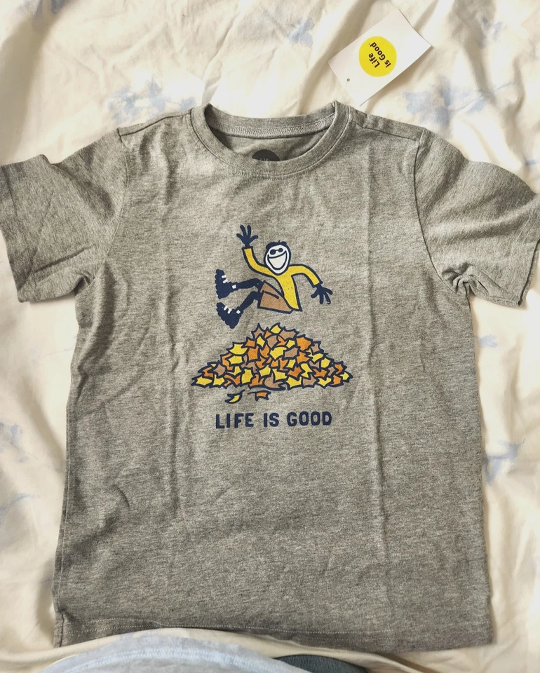 Life is Good Camisetas Niño Talla Mediana 7-8/ Lote de 2 Camisas Foto 2 de 4