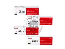 Canon 054H High Yield Toner Set  Black, Cyan, Magenta, Yellow 