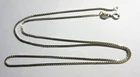 Vintage SOLID SILVER 20" long BOX LINK NECKLACE, CHAIN by Avon