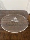 STEUBEN Art Glass Clear Round Bon Bon Dessert Dish 9-1/4” Signed