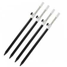 Bank Sticks 4 x Medium 30-50cm Black Aluminium Banksticks Carp Coarse Fishing