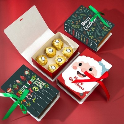 Customizable Christmas Cookie Container Paper Produced Treat Package For Present