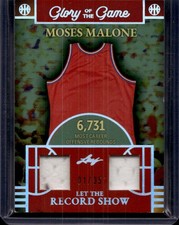 2025 Leaf Glory of The Game #1/35 Silver Moses Malone Patch