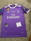 Cristiano Ronaldo Signed Real Madrid #7 Soccer Jersey Beckett BAS COA UCL 2017