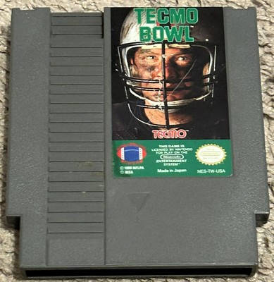 Nintendo NES cartridge Tecmo Bowl clean tested works FREE SHIPPING!!