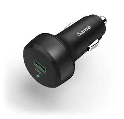 Hama Ladegerät 201637 Kfz-Lader PD/QC USB-C 20W Qualcomm Quick Charge