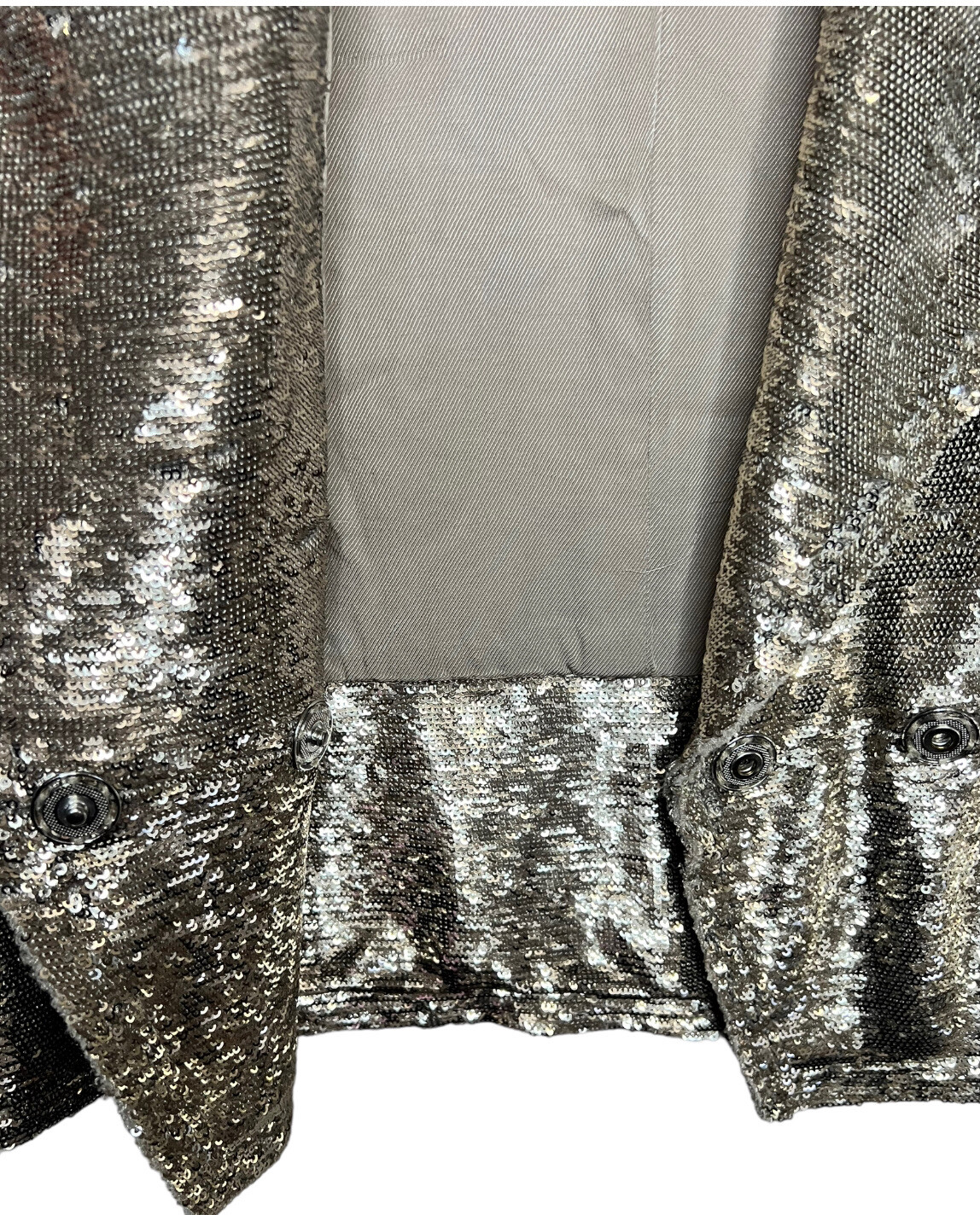 IRO Chill Sequin Double-Breasted Jacket Gold 36 U… - image 6