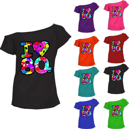 Womens I Love The 80s Print TShirt 