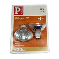 Paulmann 28W Mini Halogen Reflektor Fth Flood 30° Security GU4 12V 35Mm Dimmbar