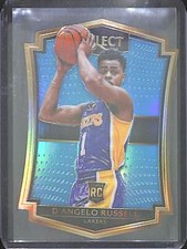 2015-16 Panini Select Blue Prizm #162 D'Angelo Russell No 197 of 199