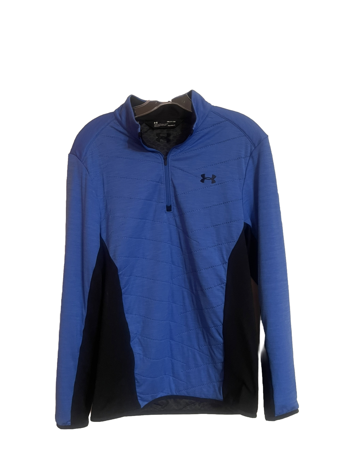 Under Armour Men's Cold gear Reactor Hybrid Half-Zip Jacket Small Blue/black