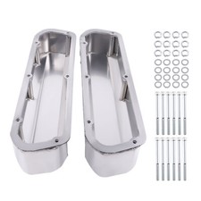 Fabricated Valve Covers For Ford Small Block 289 302 351w V8 W Billet Rail Fabricated Valve Covers For Ford Small Block 289 302 351w V8 W Billet Rail