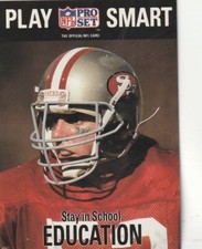 FREE SHIPPING-MINT-1992 Pro Set #358 Bill Romanowski/Education, Stay In School