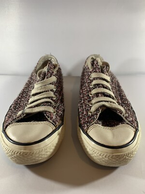 Converse all star limited edition pink tweed low tops size mens womens 